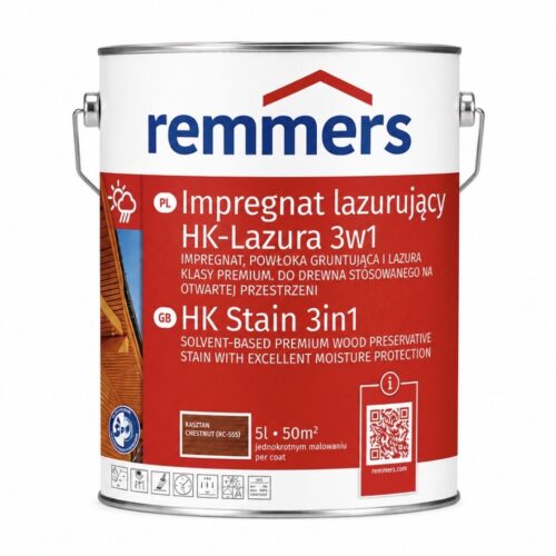 Remmers hk-lasur 5l lazura, impregnat do drewna 3w1