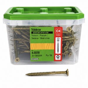 Wkręty do drewna 4,5×70 ESSVE Corrseal C4 (100 szt.)