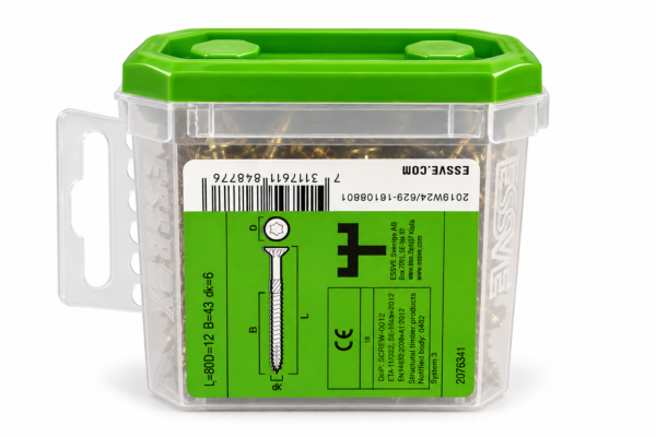 Wkręty do drewna ESSVE ESSDRIVE 6,0x80 mm C4 (10 szt.)